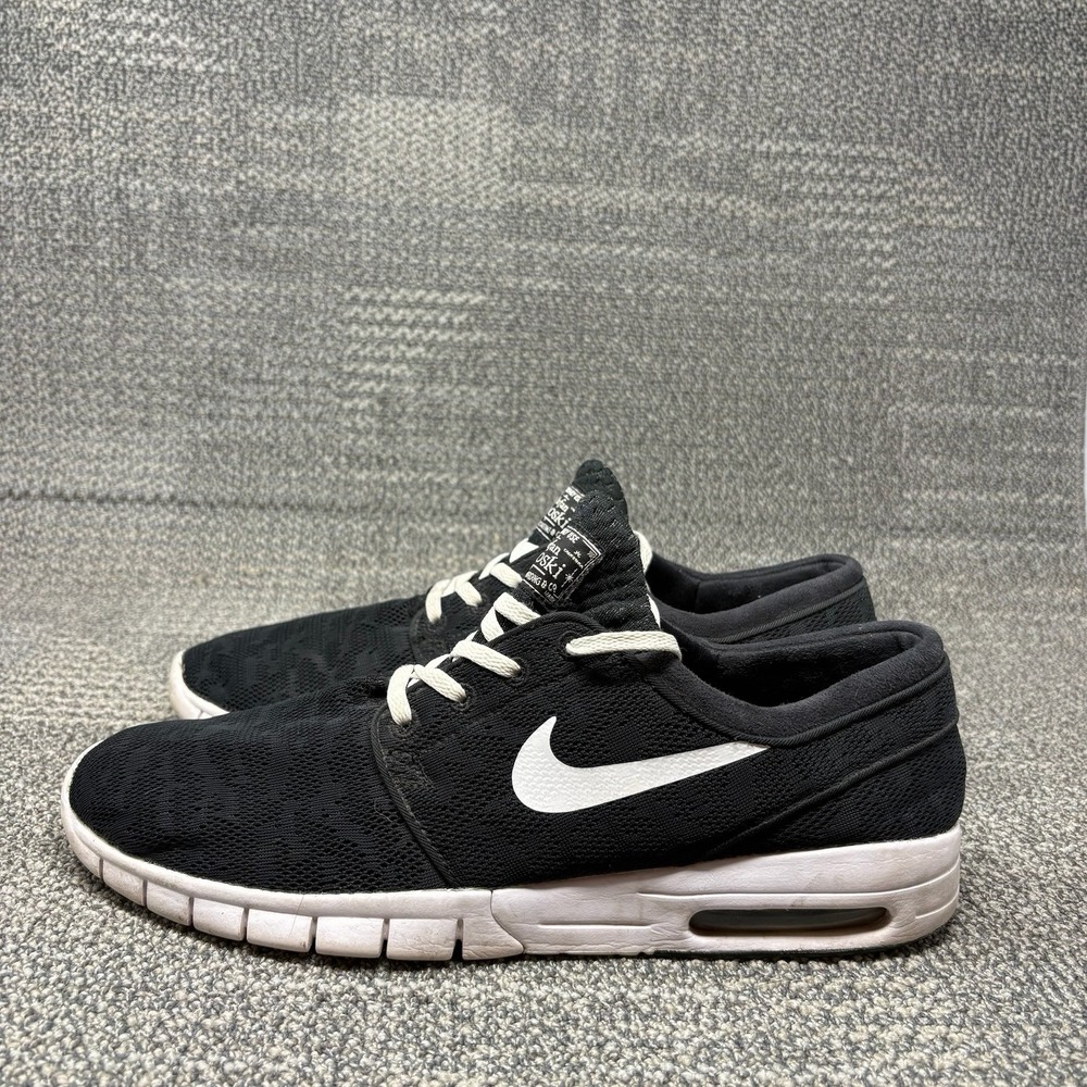 Nike SB Stefan Janoski Max Black White 631303-010 Men's Size 13 Skate Shoes